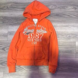 Aeropostale Vibrant Orange Hoodie